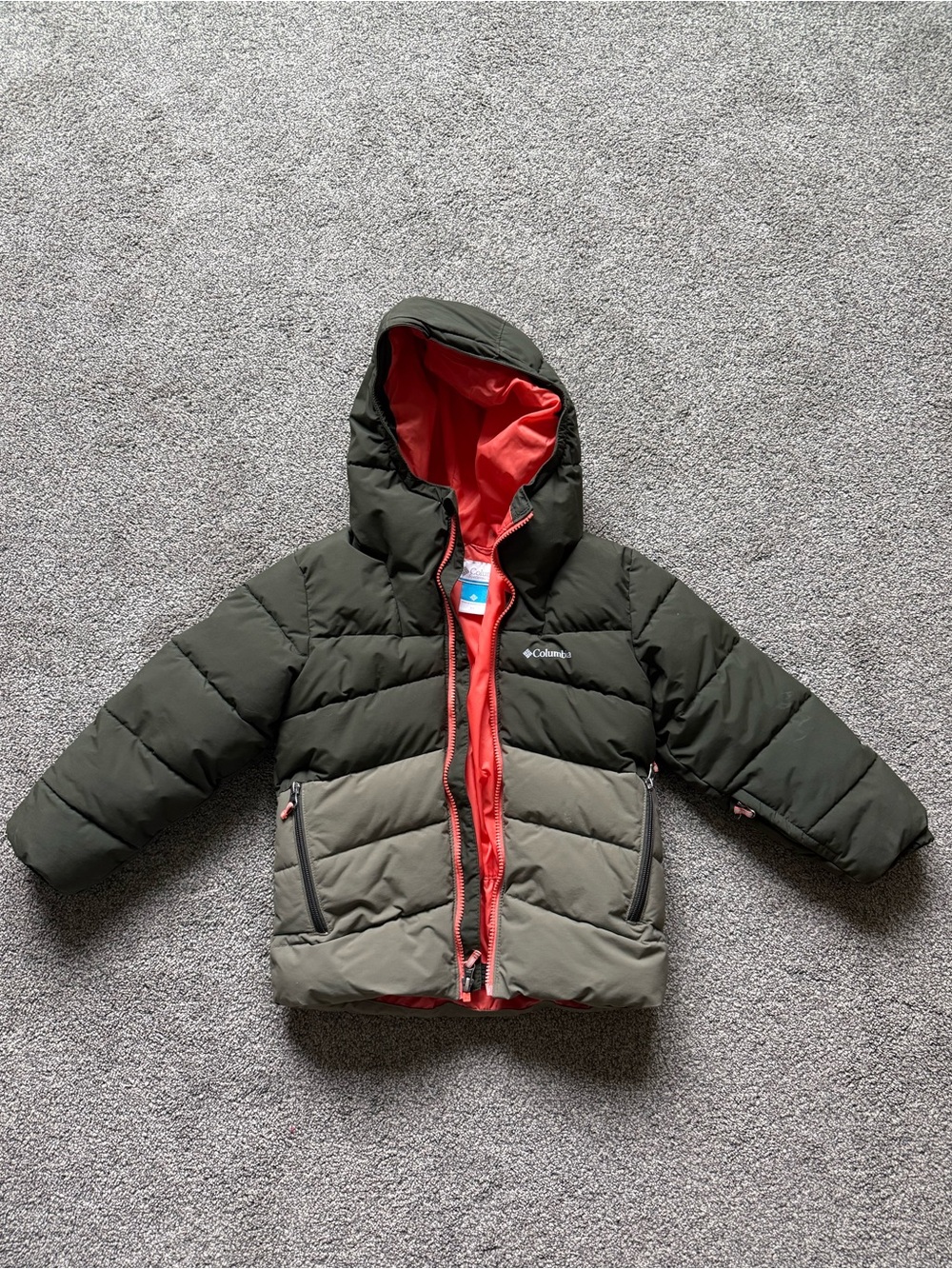 Columbia Boys Arctic Blast II Jacket in Greenscape/Stone Green Extra Small